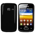 Mumbi - Carcasa de silicona y TPU para Samsung Galaxy Y Duos S6102, color negro transparente