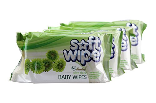 Soft Wipe Ultra Thick Baby Wipes 4 Pack Total 256 Wipes