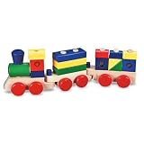 Enlarge toy image: Melissa & Doug Stacking Train - toddler baby activity product