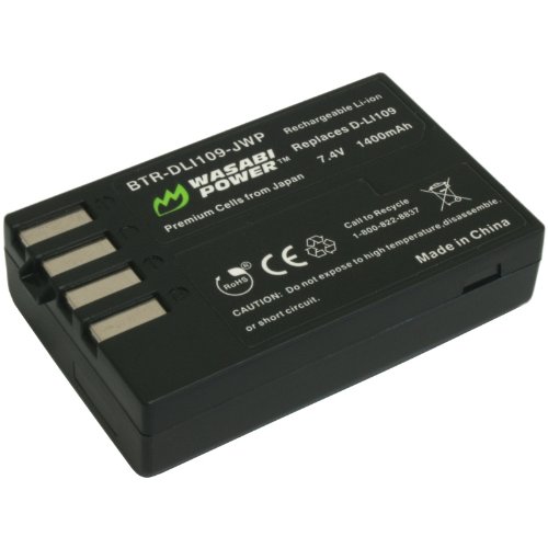 Wasabi Power Battery for Pentax D-LI109 and Pentax K-r, K-30 Digital SLR