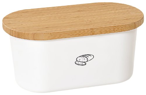 Kesper 18080 Brotbox Melamin Bambus, wei&szlig;