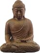 STATUE - TOUCHING EARTH BUDDHA ANT. STONE13inH