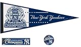 New York Yankees 2009 World Series Champs Pennant + Fan PK