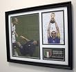 2006 Zinedine Zidane Headbutting Marco Materazzi Italy Framed Collage Photographs with Fabio Cannava