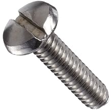 Stainless Steel Machine Screw, Binding Head, Slotted Drive, #10-24, 2-1/2" Length (Pack of 100)