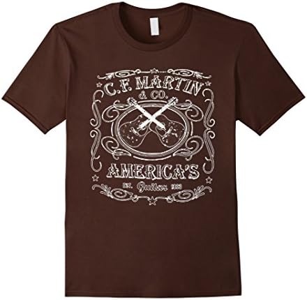 Men's Martin Dual Guitars Vintage T-Shirt 2XL Brown