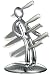 CSB Commodities Voodoo Set of 5 Stainless Steel Knives with Chrome Effect Holder in a Gift Box