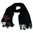 BIG 100% Pashmina Cancer Ribbon Crystal Wrap Shawl Black