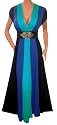 NEW Funfash Slimming Blue Black Long Renaissance Maxi Cocktail Dress Funfash Plus Size Made in Usa Free Shipping