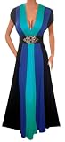 NEW Funfash Slimming Blue Black Long Renaissance Maxi Cocktail Dress Funfash Plus Size Made in Usa Free Shipping