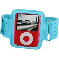 SF Planet&reg; Premium Quality Apple iPod nano 3G (3rd Generation) 4GB Adjustable Armband Carrying Case -Sky Blue