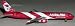 Herpa America West B757-200 Cardinals 1/500