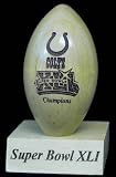 Indianapolis Colts - Super Bowl XLI Champions - Laser Engraved Mini Wood Football