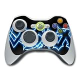 Neon Blue Barbs Design Skin Decal Sticker for the Xbox 360 Controller