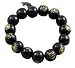 Dark Wooden Buddha Wrist Mala with Om Gift Bag