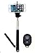 New Arrival UFCIT Extendable Selfie Handheld Stick Monopod with Adjustable Phone Holder and Bluetooth Wireless Remote Shutter for iPhone Samsung and other system over IOS 6.0 and Android 4.2.2 Smartphones (Black Monopod with Shutter)