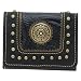 American West Texas Gold Ladies Tri-Fold French Wallet with Snap Closure