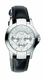 D&G Ladies Watch DW0539 with Silver Multi Function Dial, Stainless Steel Case and Black Leather Strap