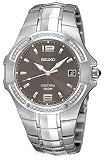 Seiko Coutura Men's 40 Diamond Watch - Lustrous Gray Dial - Stainless
