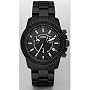 Fossil Quartz, Black Stainless Steel Band Black Di&hellip by Fossil