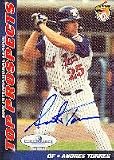 Andres Torres, Toledo Mud Hens - Tigers Affiliate Autographed Card