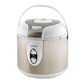 Black and Decker RC880 24-Cup Rice Cooker and Steamer, Brushed Stainless by Black & Decker