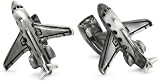 ROTENIER "Atelier" Sterling Silver Private Jet and Engine Cufflinks