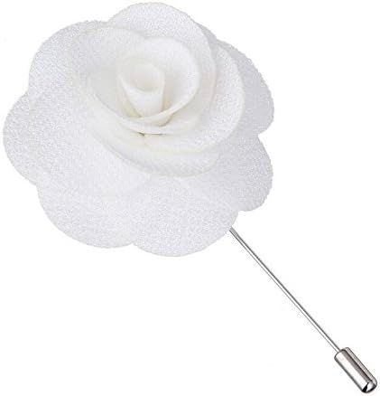 Comorose 1pc Men Nice Lapel Flower Daisy Boutonniere Stick Brooch Pin Suit Wedding Accs Blue