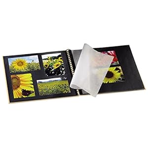 Hama Fotoalbum Fine Art, 50 schwarze Seiten (25 Blatt), Spiralalbum 36 x 32 cm, mit Aussch