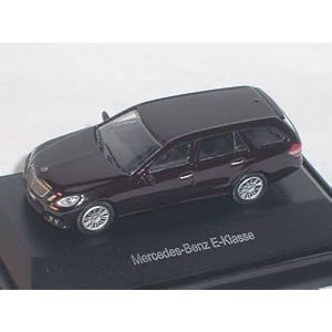 MERCEDES-BENZ E-KLASSE W212 T-MODELL BRAUN SCHWARZ HO H0 1/87 HERPA MODELLAUTO MODELL AUTO