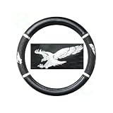 Comfort Grip Steering Wheel Cover - American Eagle Spread Wings White 