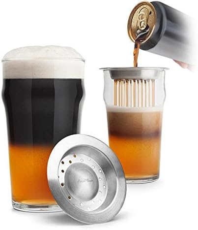 Black and Tan Beer Glass Set