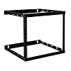 Tripp Lite SRW08U22 Wall Mount 2-Post Open Frame Rack Cabinet 8U/14U/22U (Black)