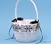 All Products : Beverly Clark Wedding Supllies 118V Florenzia Flower Girl Basket - Black on White