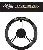 NFL Baltimore Ravens Poly-Suede Steering Wheel Cover