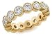 Bezel Set Diamond Anniversary Eternity Wedding Ring, 2.00 ctw.