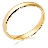 10k Yellow Gold 3mm Traditional Ladies Wedding Band
