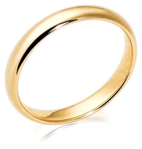 10k Yellow Gold 3mm Traditional Women's Wedding Band