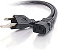 C2G / Cables To Go 29925 16 AWG Universal Power Cord for NEMA 5-15P to IEC320C13 (2 Feet, Black)