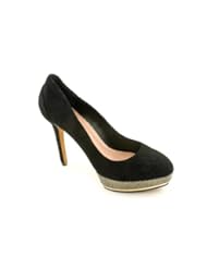 Shoes: Vince Camuto Womens VC-Deba Platform Pump,Black/Golden Black,8.5 M US - Vince Camuto