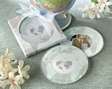 You Mean the World to Me Frosted-Glass Photo Coasters (Set of 24) - Baby Shower Gifts & Wedding Favo