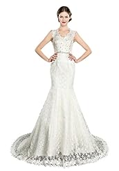 V-neck Mermaid Satin Belted Lace-Up  Dress