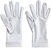 Coolibar UPF 50+ Unisex Sun Gloves - Sun Protective (Small- White)