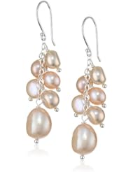 Pink Baroque Freshwater Cultured Pearls Drop Earrings