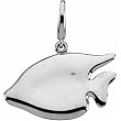 White Gold Fashion Sunfish Charm