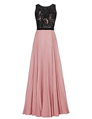 Chiffon Scoop Neck Lace Evening Dress/Homecoming Dress/Bridesmaid Dress/Pageant Dress/Prom Dress/Mini Dress 