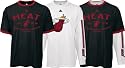 Miami Heat Short/Long Sleeve T-Shirt Combo Pack