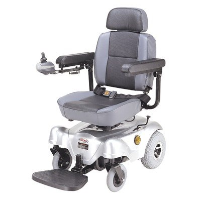 Compact Rear Wheel Drive Power Chair Color: Silver