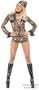 Adult Sexy Army Girl Costume (Size:Medium 7-9)