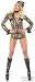Sexy Adult Army Girl Costume (Size:Small 2-6)